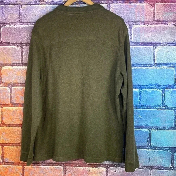 Croft & Borrow Sweatshirt Men’s Green Pullover Sweater - Picture 5 of 7